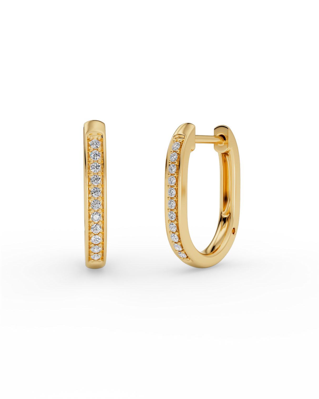 Noir Hoop Earrings