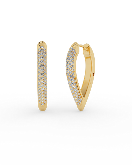Sera Diamond Hoop Earrings